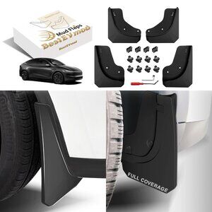 Custom Fit: BestEvMod compatible with Tesla Model Y Juniper Refresh Mud Flaps